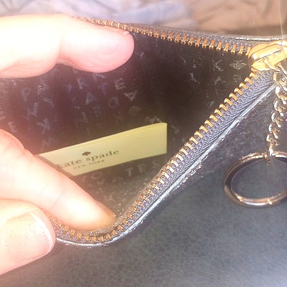 Kate Spade,ALL THAT GLITTERS, Greta Court, gorgeous, NWT w/coin purse/cardholder - Picture 10 of 11